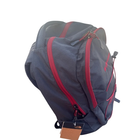 The North Face GroundWork Backpack Dark Grey With  Red Accent